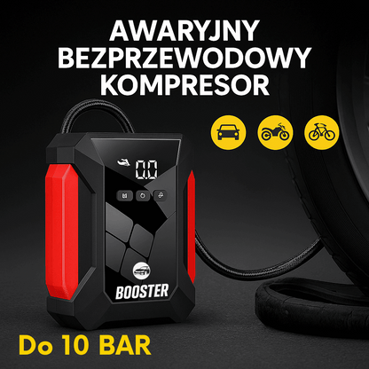 Rozrusznik Samochodowy 4w1 z kompresorem i latarką